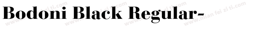 Bodoni Black Regular字体转换